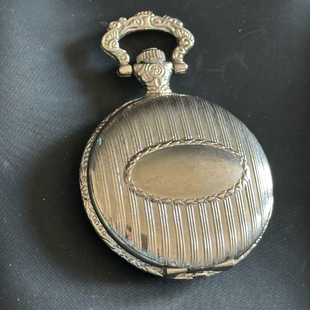 Vintage Silver Polini Ornate Pocket Watch Case